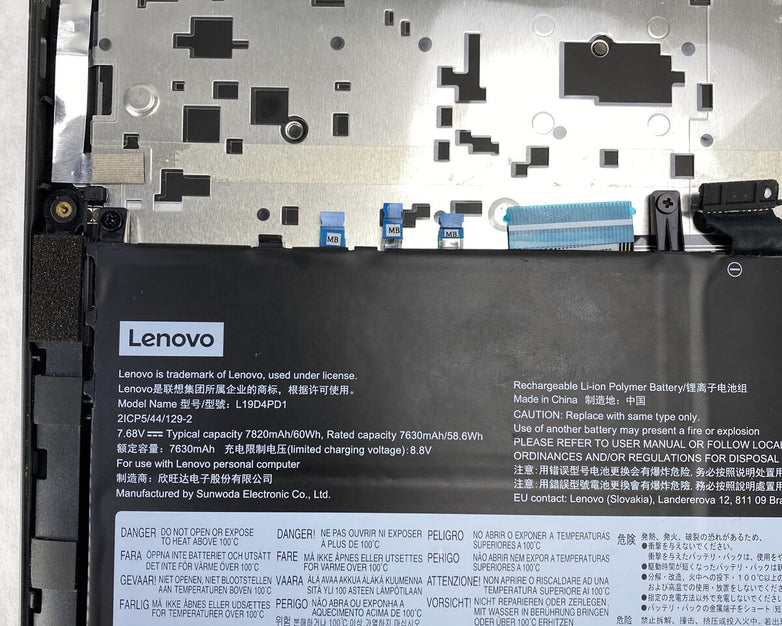 Lenovo Yoga C930-13iML Laptop Palmrest Touchpad Keyboard Assembly WITH BATTERY