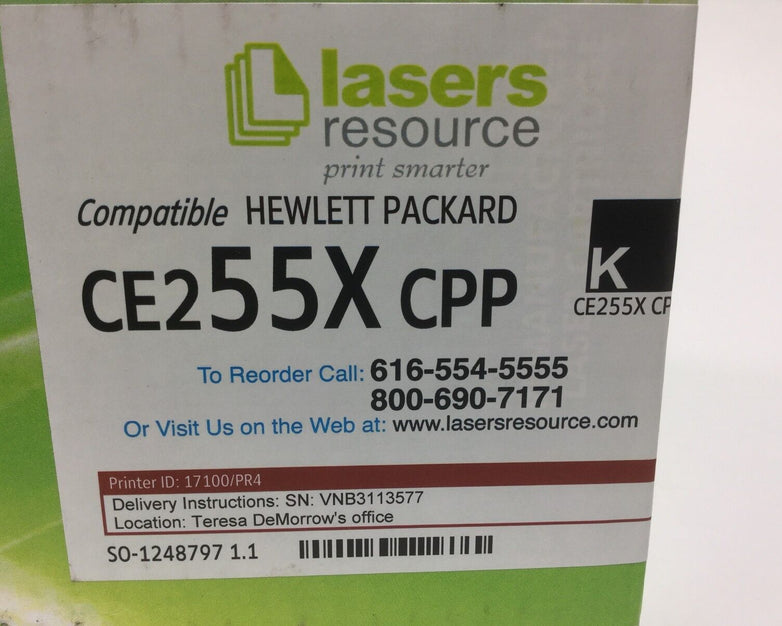 Compatible with HP CE255X CPP Premium Toner Cartridge, Black