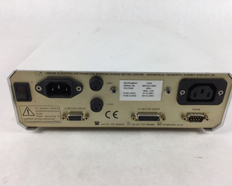 Linkam Scientific Instruments VC-94 Vacuum Controller Industrial Lab Equipment