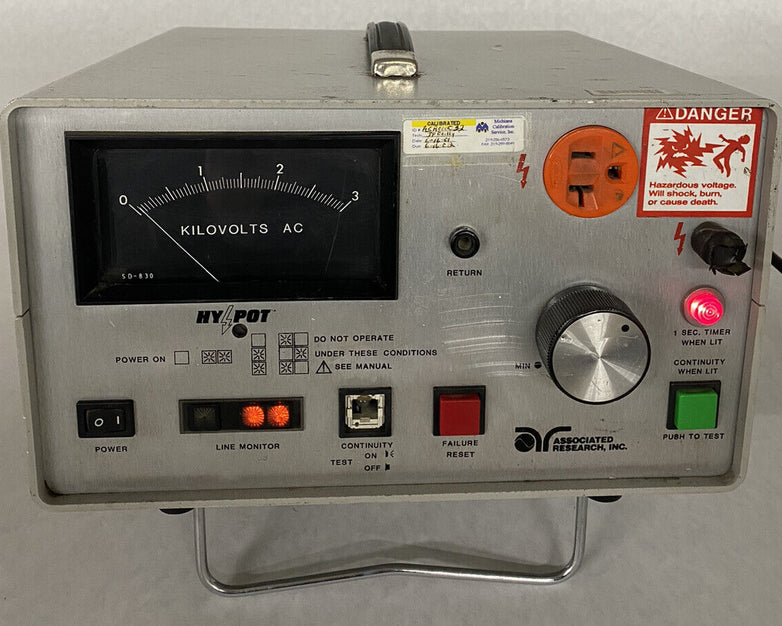 Associated Research 4040AT AC/DC Hypot Ground Continuity Test Set SOLD AS IS