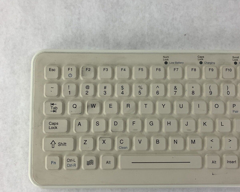iKey Sk-97-TP Water Resistant USB Industrial Desktop Keyboard White SkinnyBoard