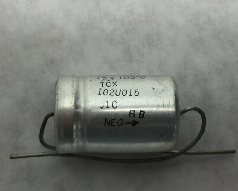 NOS Mallory Capacitor TCX102U015J1C 1000uF 15VDC Lot of 8