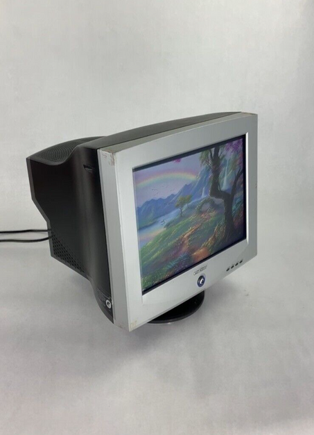 Vintage eMachines eView 1772 17 " VGA CRT Computer Monitor Retro Gaming