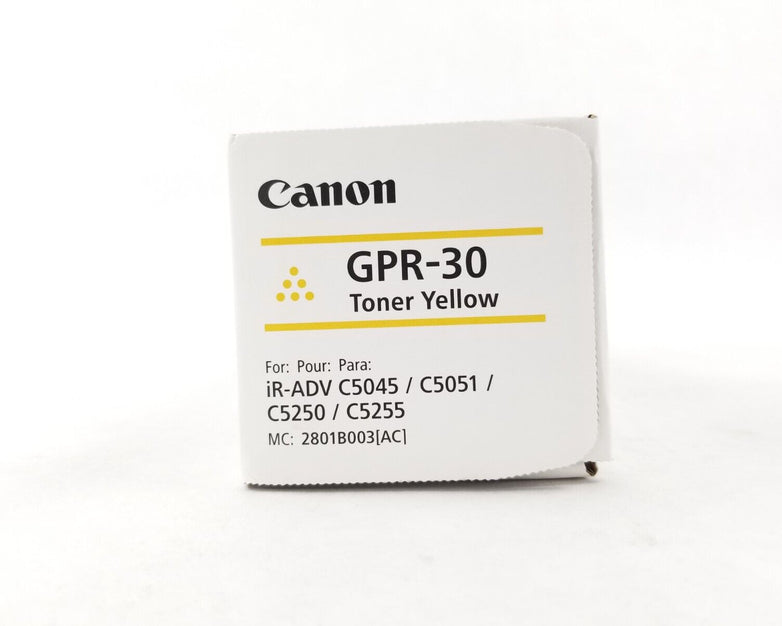 Canon GPR-30 Yellow Toner Cartridge 2801B003AA Genuine OEM