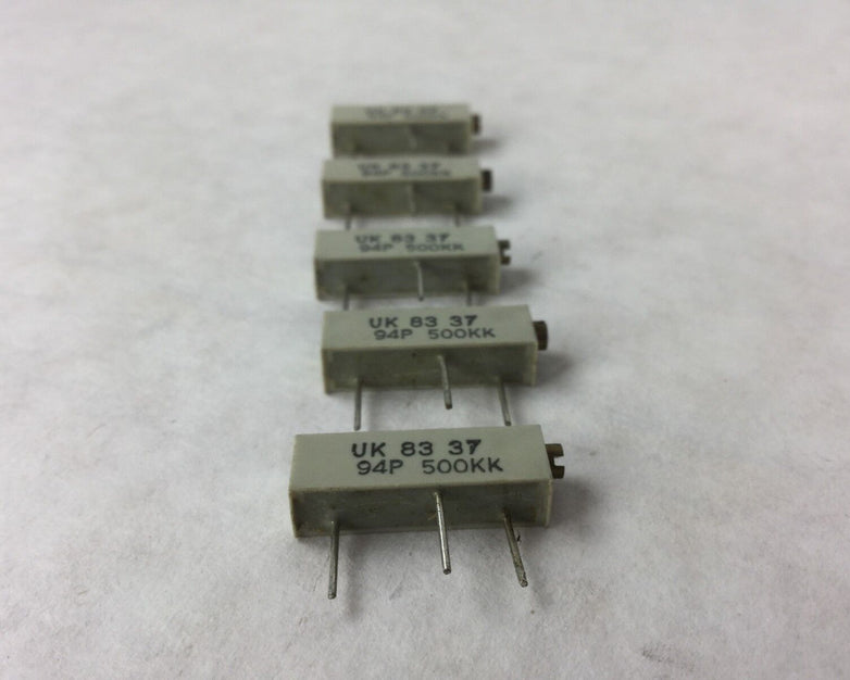 Allen Bradley Potentiometer, UK 83 37, 94P 500KK, (Lot of 5) NEW