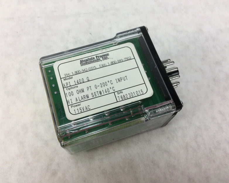 Absolute Process Instruments API 1400 G Hi Alarm Relay 115VAC