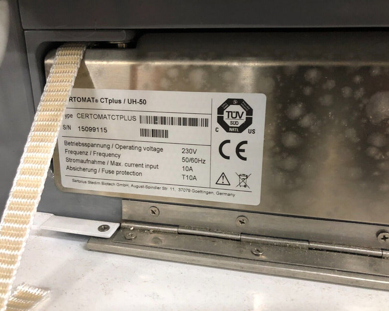 Sartorius CERTOMAT CTplus UH-50 Lab Incubator Shaker Shaking Cabinet