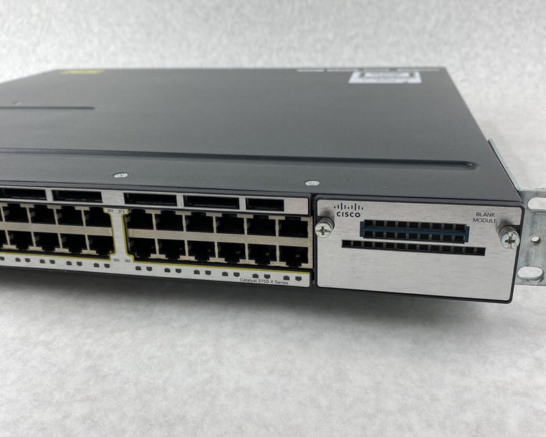 Cisco WS-C3750X-48T-S Catalyst Series 48-Port Gigabit Switch with 2 PSU