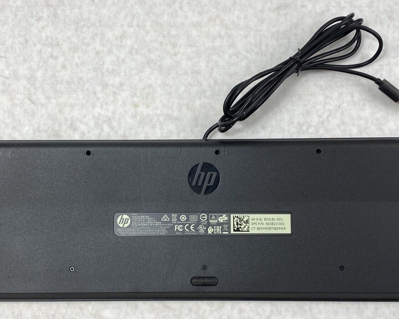 Lot(2) HP 803181-001 Slim USB Wired Enhanced Keyboard KBAR211 Genuine OEM