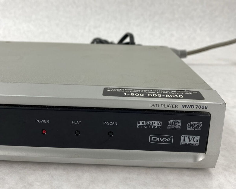Magnavox MWD7006 Progressive Scan DVD CD Player but NO REMOTE