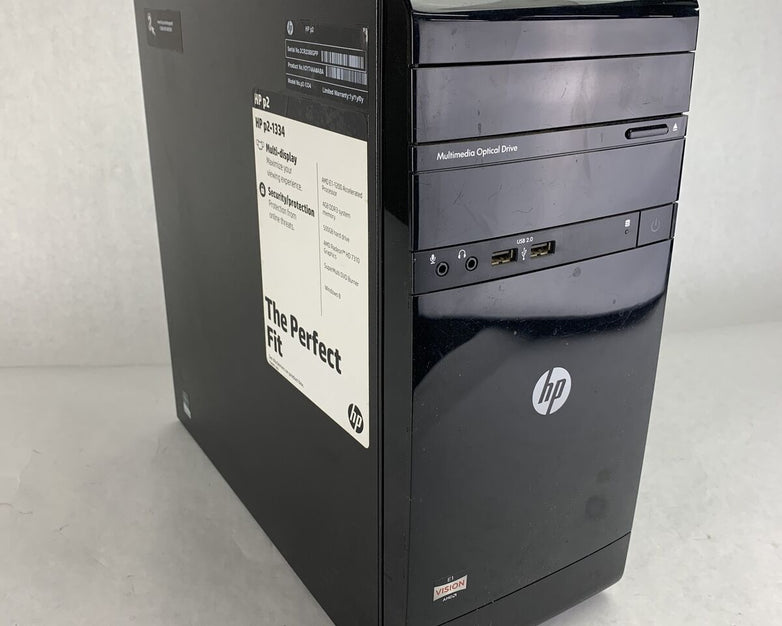 HP P2-1334 MT AMD E1-1200 1.4GHz 4GB RAM No HDD No OS