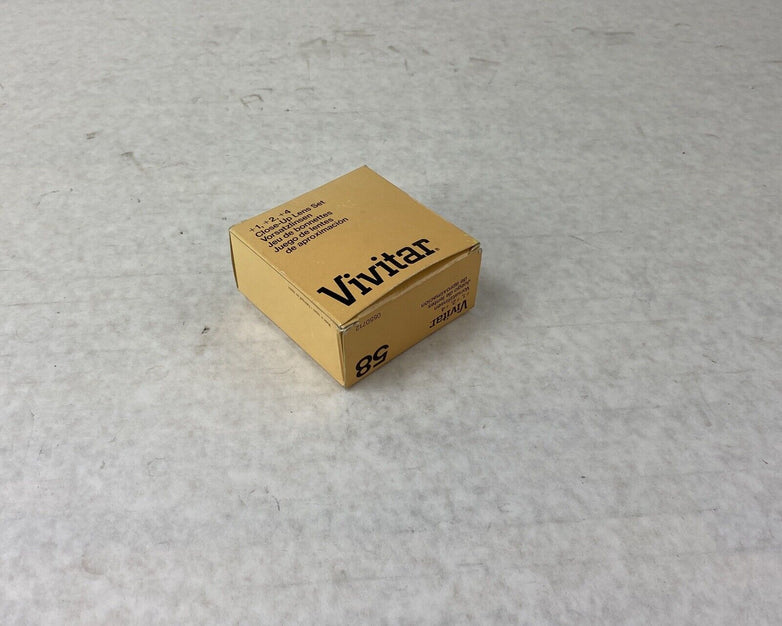 Vivitar Close Up Lens Set 58 +1 +2 +4 w/ Original Box & Case