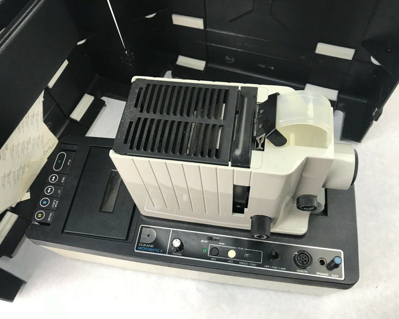 Vintage Dukane Micromatic II Sound Filmstrip Projector with Case