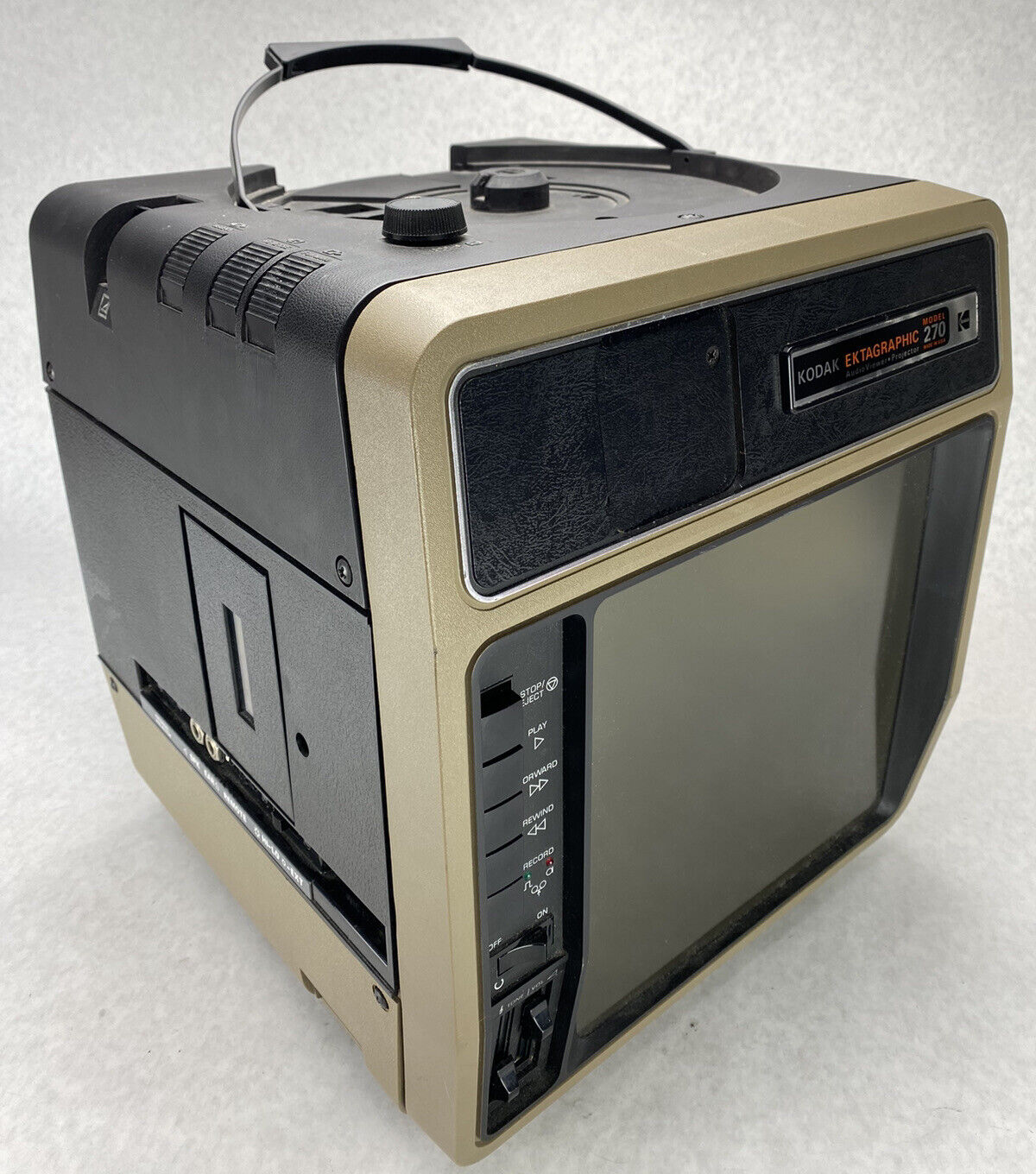 Kodak Ektagraphic 270 AudioViewer Slide Projector + Cassette