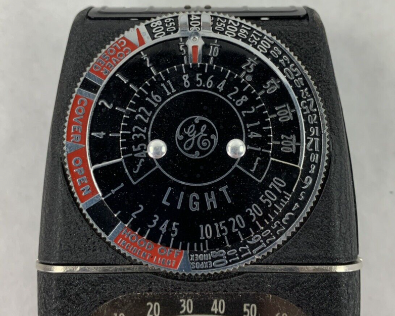Vintage General Electric Exposure Meter 8DW58Y4 Light Values Photography Tested