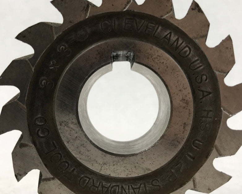 Cleveland USA H.S. U1 2P Standard Tool co 3x3 7/8" cutting face 2 3/4" Diameter