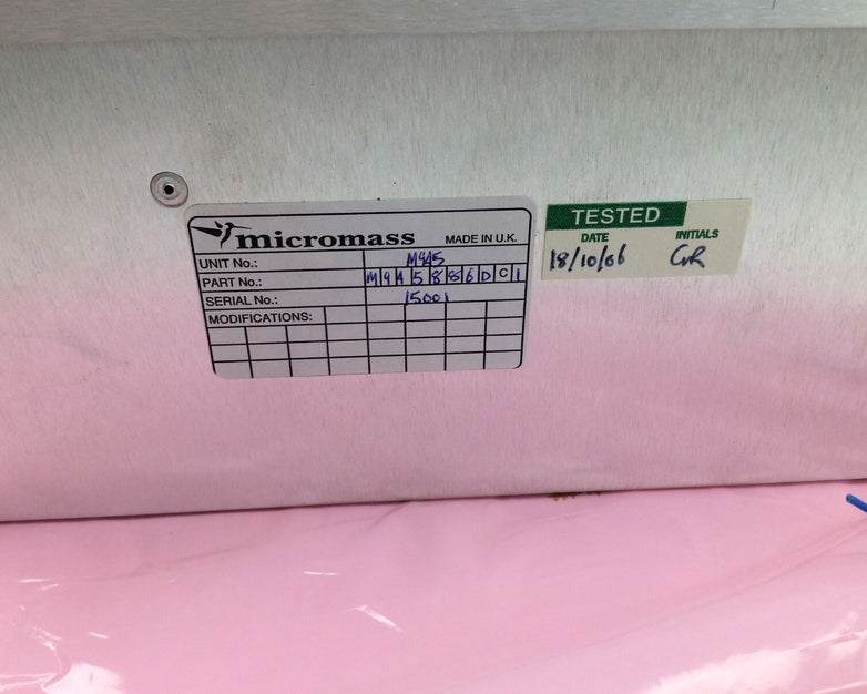 Waters MICROMASS Spectrometer M945721DC1 RF coil Assembly