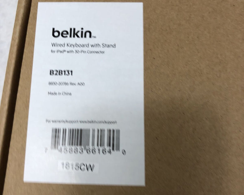 Belkin Model B2B131 Wired Keyboard With Stand for iPod With Box
