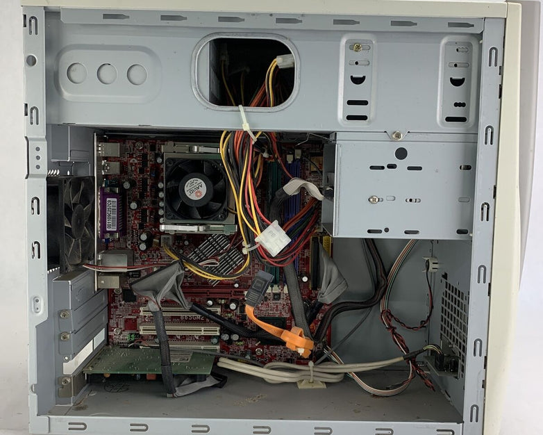 MSI-6743 Motherboard Intel Celeron 2.4GHz 512MB RAM No HDD No OS BAD CD DRIVE