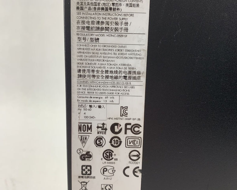 HP 600 Pro SFF Intel Core 2 Duo E7600 3.06GHz 4GB RAM No HDD No OS