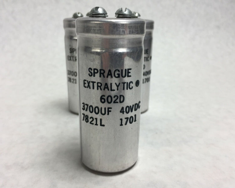 NOS Sprague Extralytic Capacitor 302D 3700UF 40VDC Lot of 3