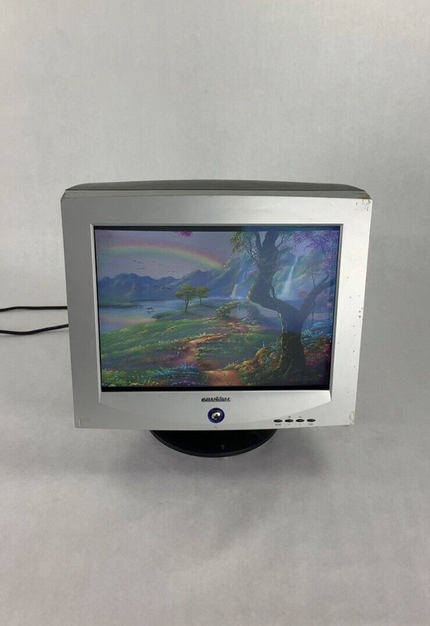 Vintage eMachines eView 1772 17 " VGA CRT Computer Monitor Retro Gaming
