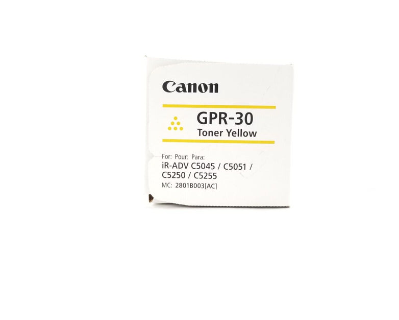 Canon GPR-30 Yellow Toner Cartridge 2801B003AA Genuine OEM