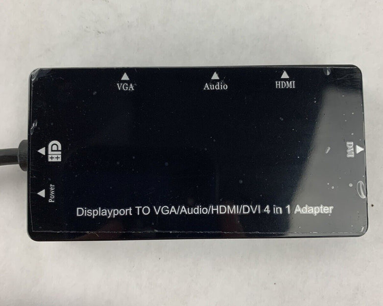 New Box Open DisplayPort DP-VDH HDMI Dual Link DVI VGA Adapter 4 in 1 with Audio
