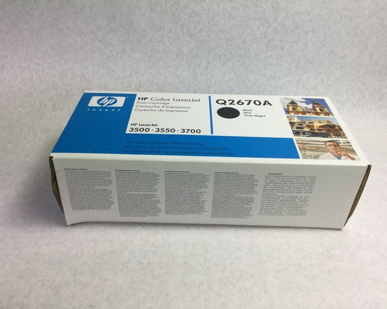 Genuine HP Laserjet Q2670A Black Toner Cartridge Factory Sealed Box