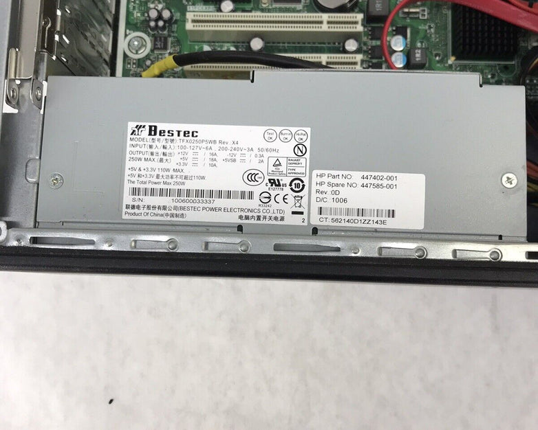 HP Pro 3000 Mini Tower Intel Core 2 Duo-E7500 2.93GHz 2GB RAM No HDD No OS