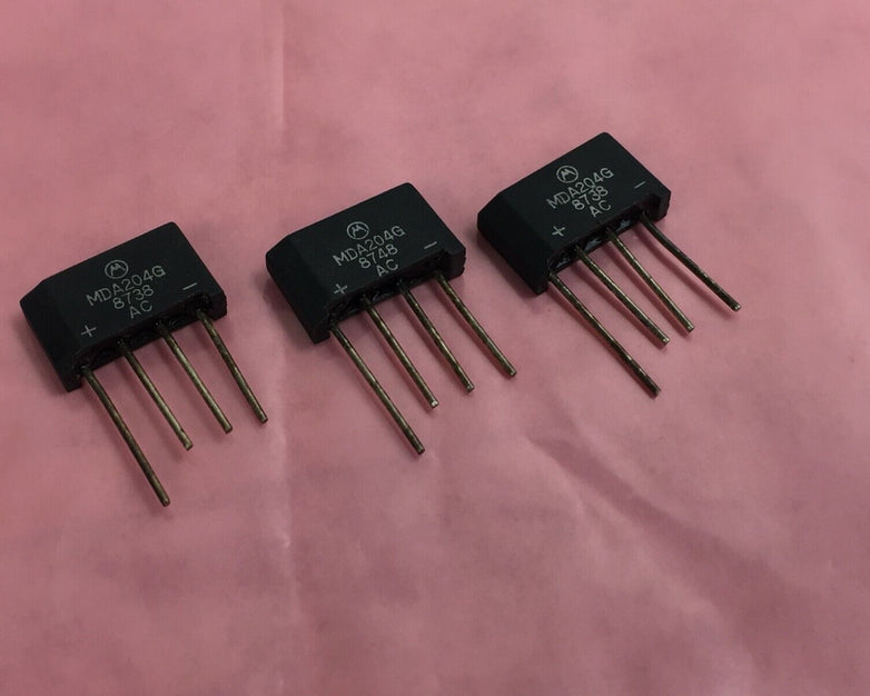 Genuine Motorola MDA204G Bridge Rectifier Diode 2A 400V Lot of 3