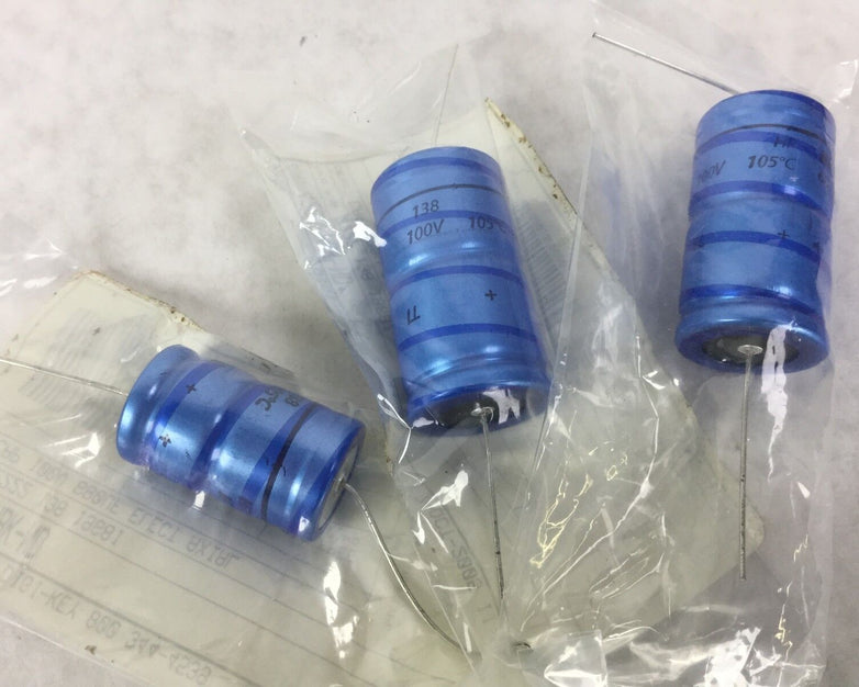 Vishay (2222 138 19681) CAP Alum 100V 68OUF Elect Axial, Lot of 3, NEW