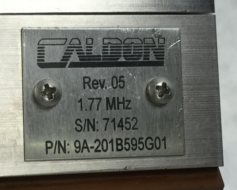 Caldon 9A-201B595G01 1.77 MHz CW 7967 OW 38 HW .635 Untested