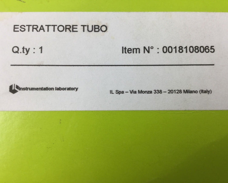 Instrumentation Laboratory Estrattore Tubo 00185108065