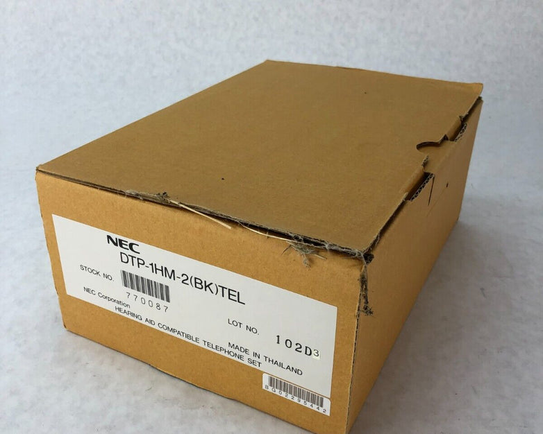 New NEC 770087 DTP-1HM-2 Black Single Line Hotel Motel Phone