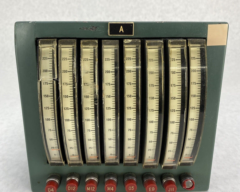 EIL Instruments Division P9-3A 8 Channel Analog Meter 0 to 225 FOR PARTS