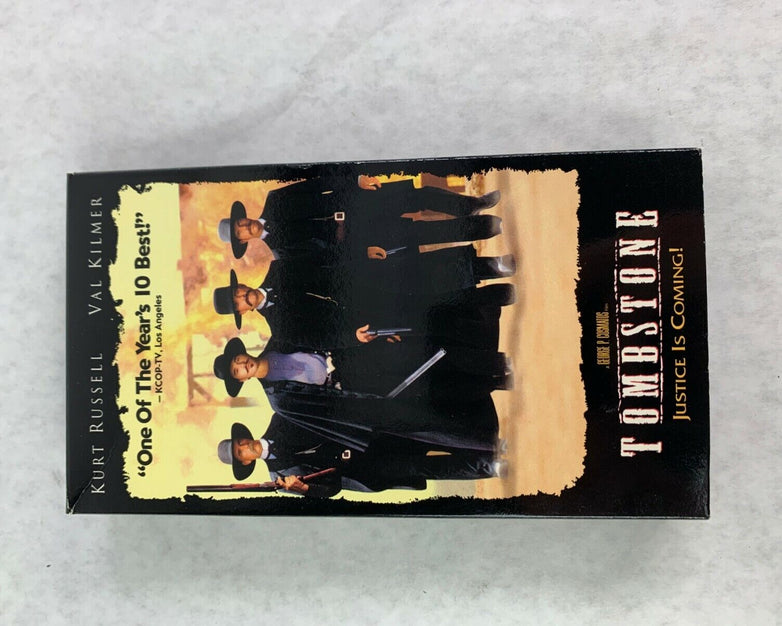Vintage Classic Tombstone 1994 VHS Tape Movie Kurt Russell Val Kilmer