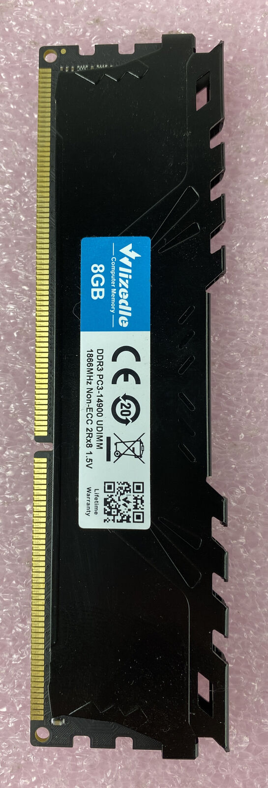 Wlizedle 8GB DDR3 1866MHz PC3-14900 UDIMM Non-ECC 2Rx8 1.5V Desktop Memory