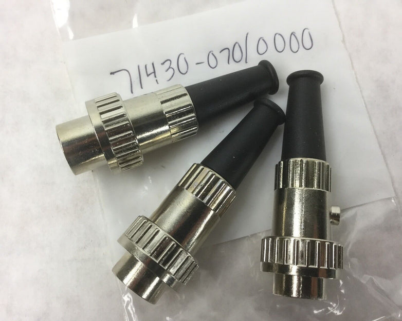 PREH 71430-070-0000, DIN MALE LOCKING COR, Lot of 3