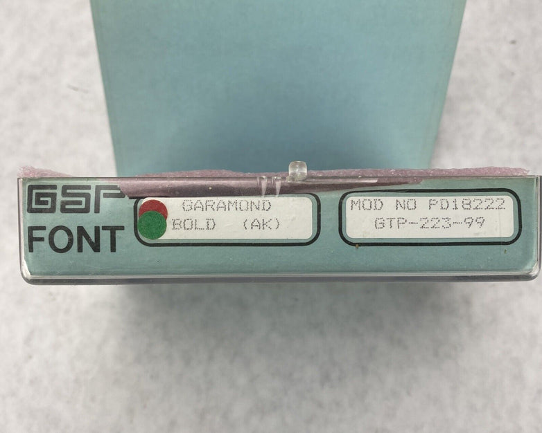 Gerber Scientific PD18222 Garamond Bold Signmaker III & IV Graphix 3 & 4