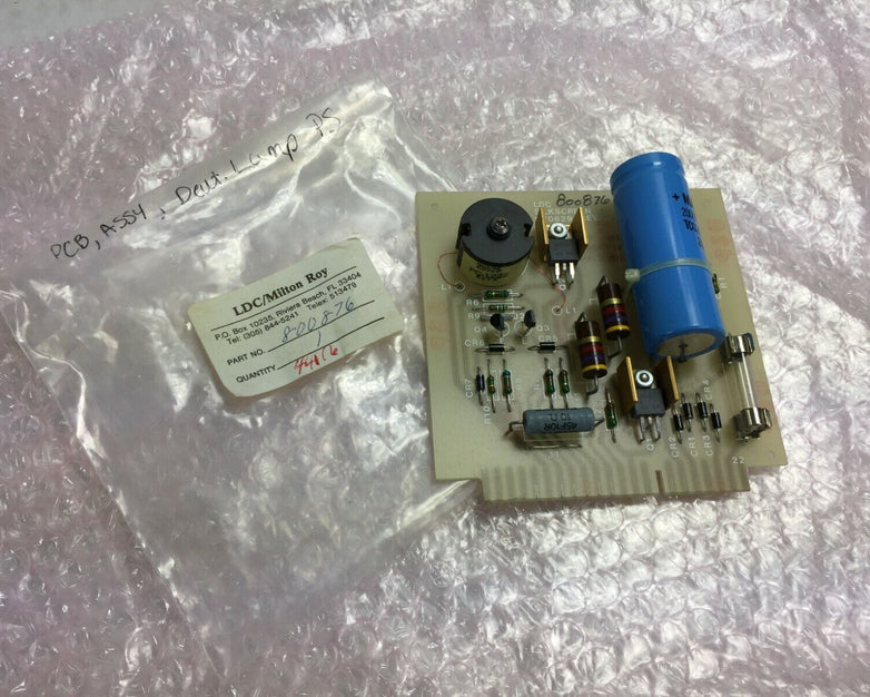 LDC / Milton Roy Part# 800876 PCB Assy Deut Lamp PS