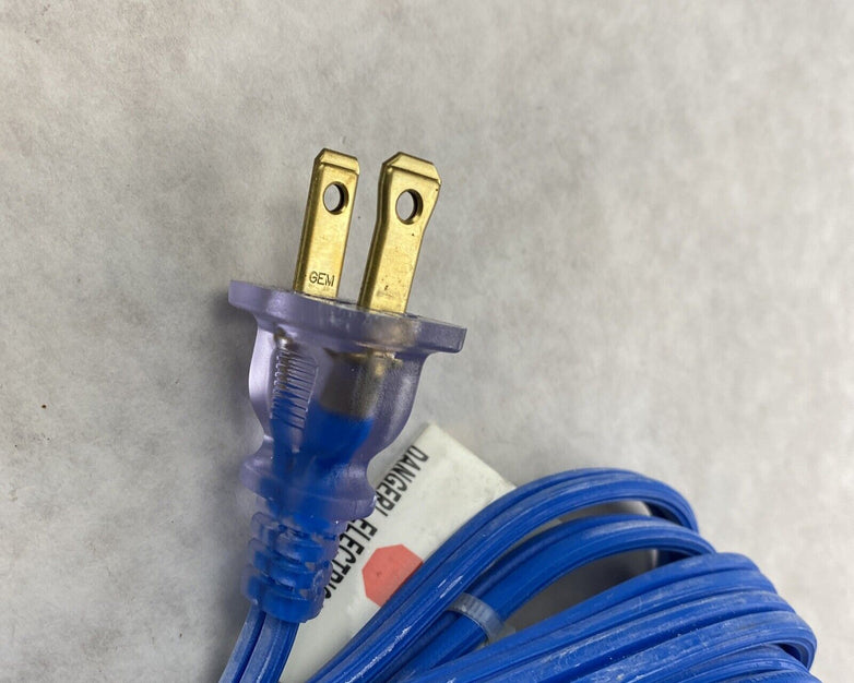 Century Wire Pro Glo 9ft Household Extension Polarized AC Power Cord Blue