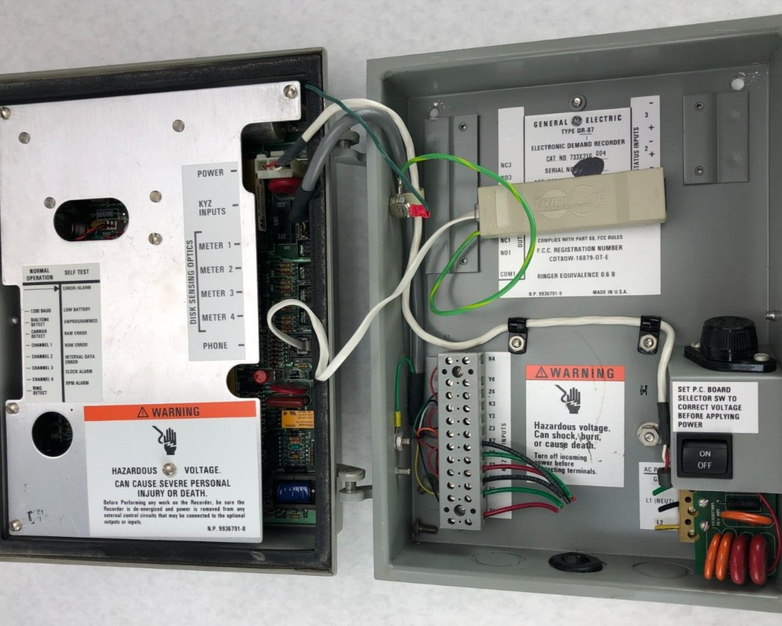 General Electric DR-87 733X21G004 4 Channel Electronic Demand Recorder