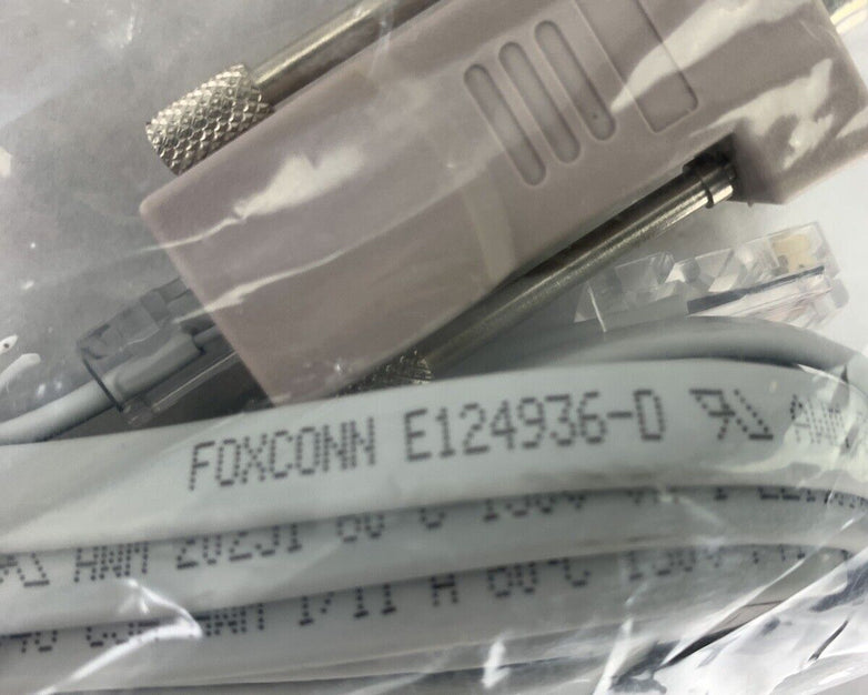 New Lot of 3 Foxconn Console Cable RJ45 to DB9 Female Adapter E124936-D