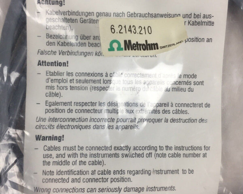 METROHM BRINKMANN 6.2143.210 CONNECTING CABLE