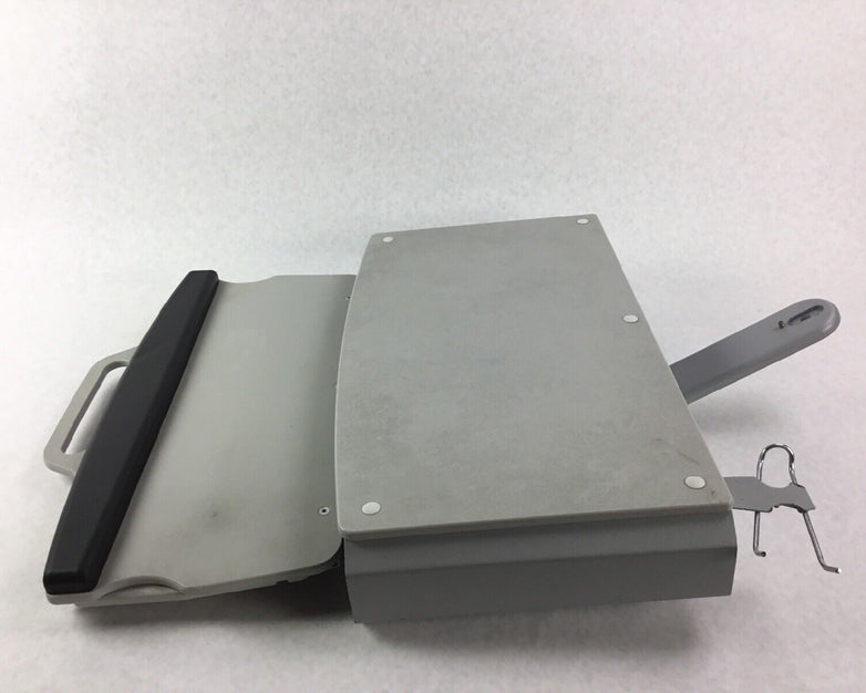 Wall Mount Medical Monitor + Keyboard Stand in the Style of Herman Miller