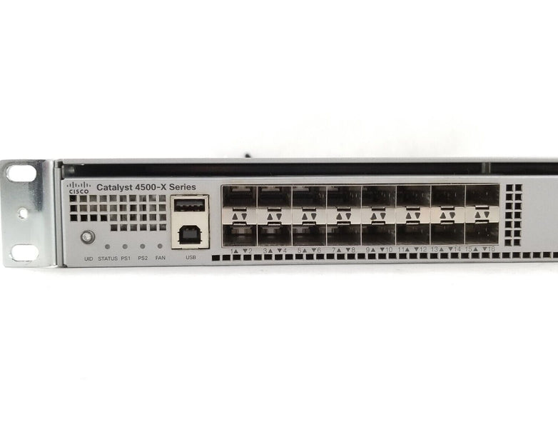 Cisco Catalyst 4500-X WS-C4500X-16SFP+ V03 16-Port 10GB Network Switch 2x 750W