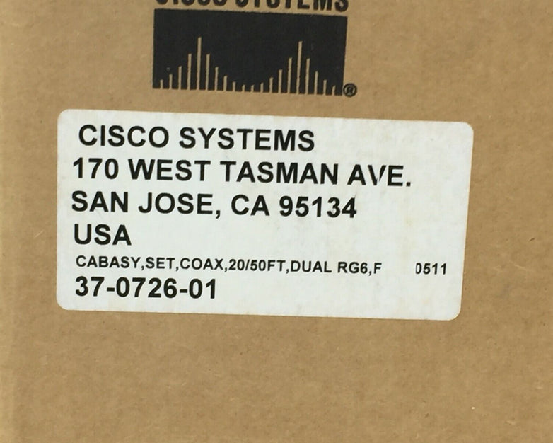 Cisco 37-0726-01 Amphenol 095-760-1001 Cabasy Set Coax Cable 20/50 Ft