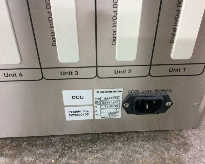 Sartorius Stedim Biotech Biostat DCU Touch Tower B-DCU Bioreactor w Glass Vessel