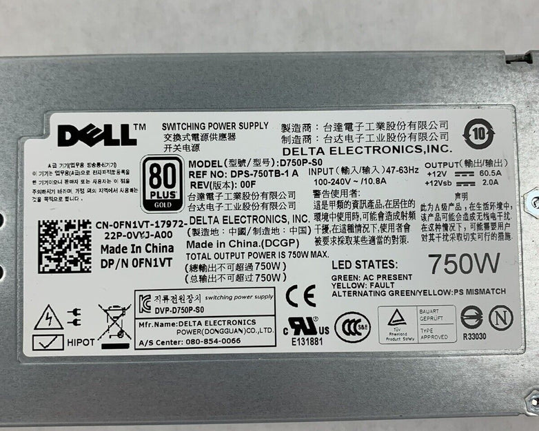 Dell D750P-S0 Power Supply DPS-750TB-1 A for PowerEdge
